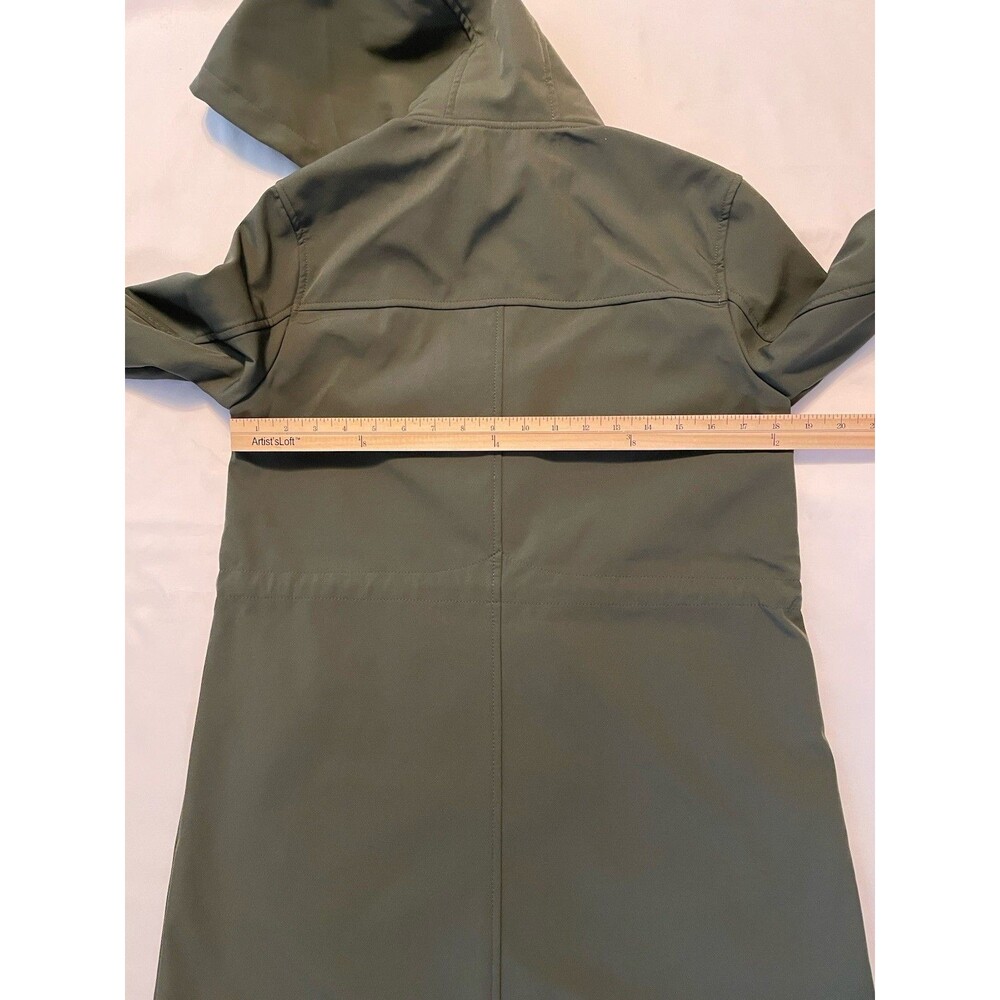 NWT - Hunter Hooded Water Resistant (Kate) Rain Coat Olive Green Sz S ($199.00) - Picture 15 of 16